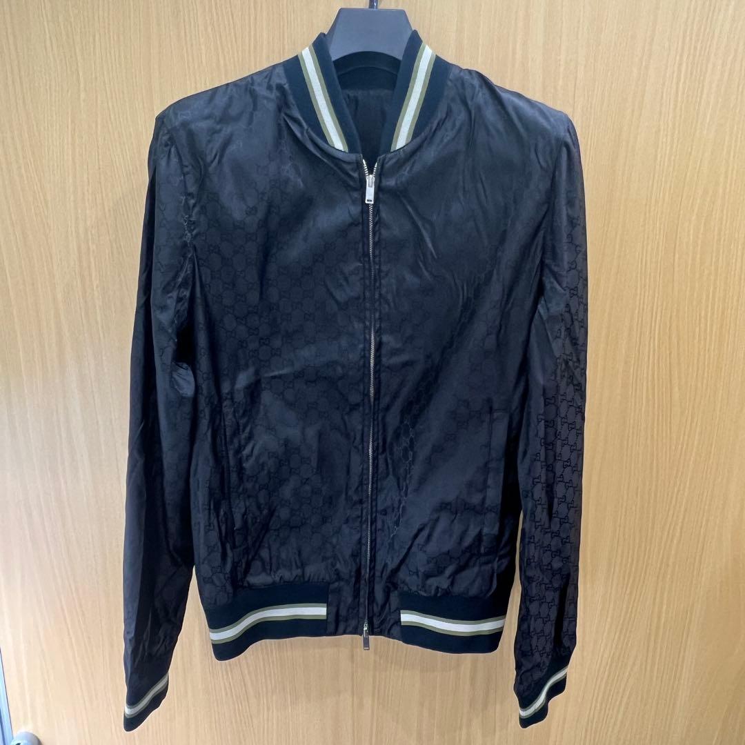 【超レア】48 GUCCI ブルゾン　GG総柄　グッチ　ナイロン　ジャンパー