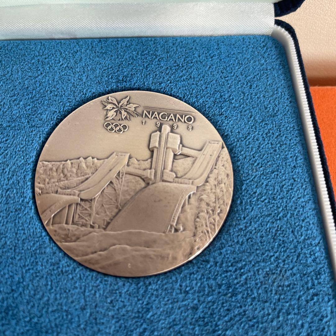大蔵省造幣局 長野オリンピック 記念貨幣メダル 1998年純銀120g