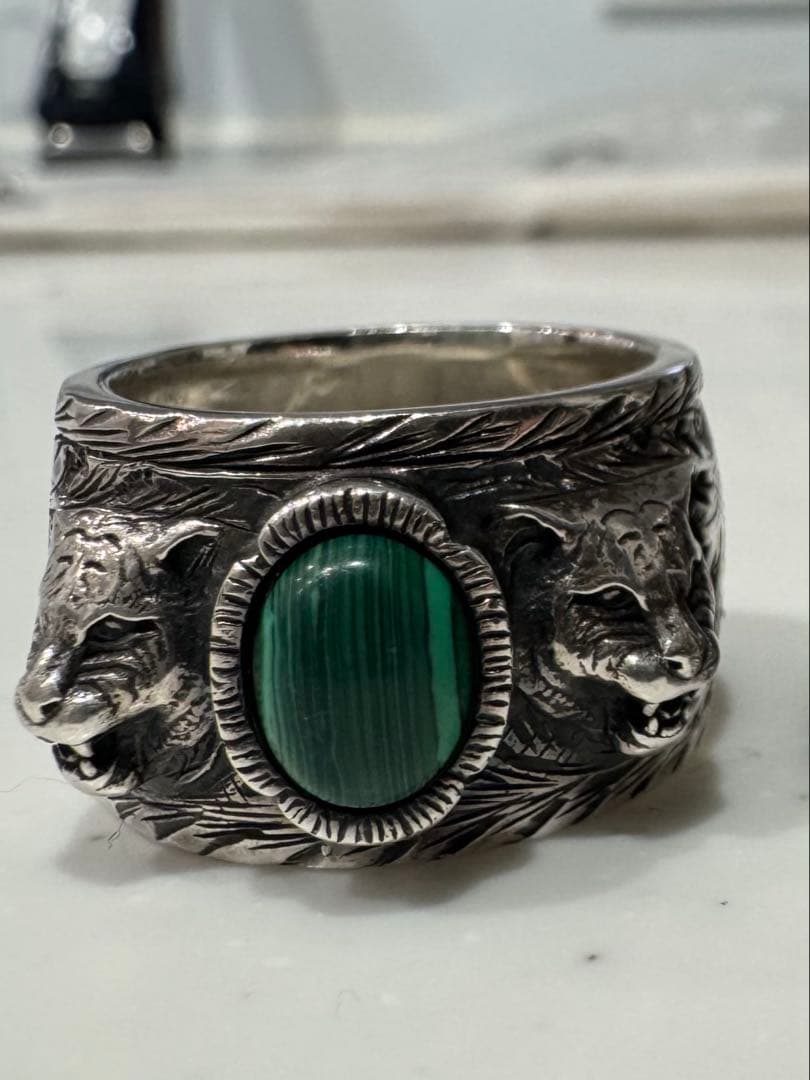 GUCCIガーデン リング キャットヘッド タイガーヘッドリング