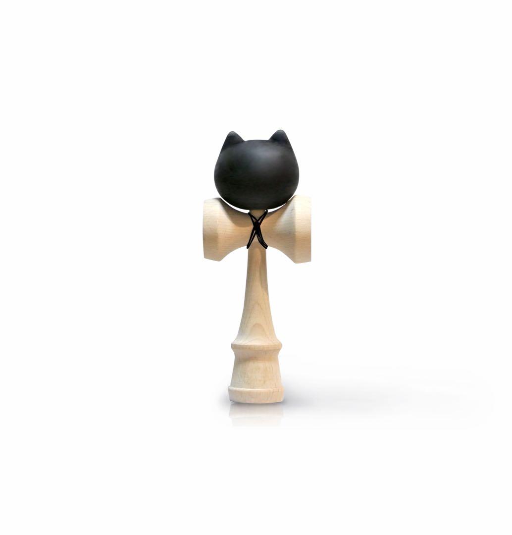ねこけん Japanese Cat Kendama 黒 けん玉 猫 グッズ