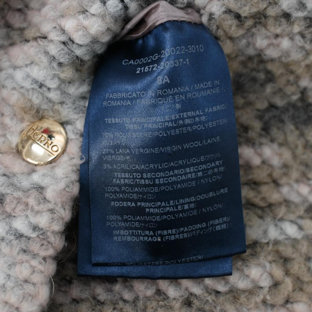 48510☆年HERNO ヘルノ ダウンジャケット ツイード切替 ” - メルカリ