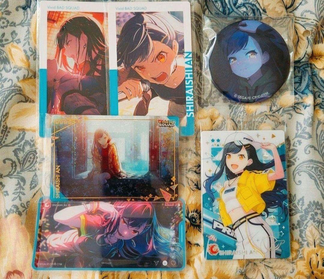 プロセカ 白石杏 グリッター缶バッジ - メルカリ