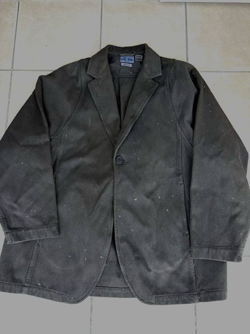 値下げ　BLUE BLUE JAPAN 刺子 モモンガジャケット 泥染