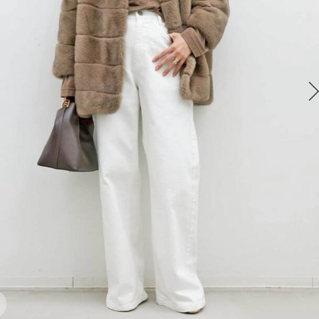 EVERYDY I LIKE. Loose Jeans ホワイト ワイドデニム