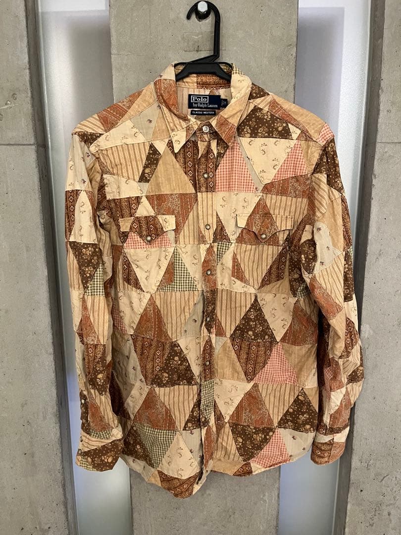 Polo by Ralph Lauren パッチワークシャツ M Polo by Ralph Lauren パッチワークシャツ M Polo Ralph Lauren/S/S