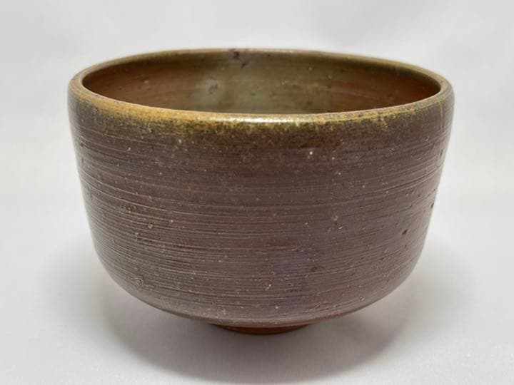 山本陶秀 備前焼茶碗 人間国宝 無傷 未使用品 抹茶茶碗 茶道具 共箱