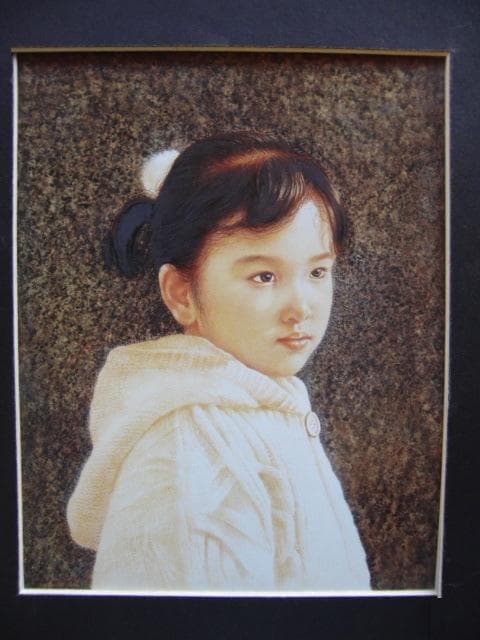 辻真砂、【桜葉】、希少な画集画、新品高級額 額装付、状態良好