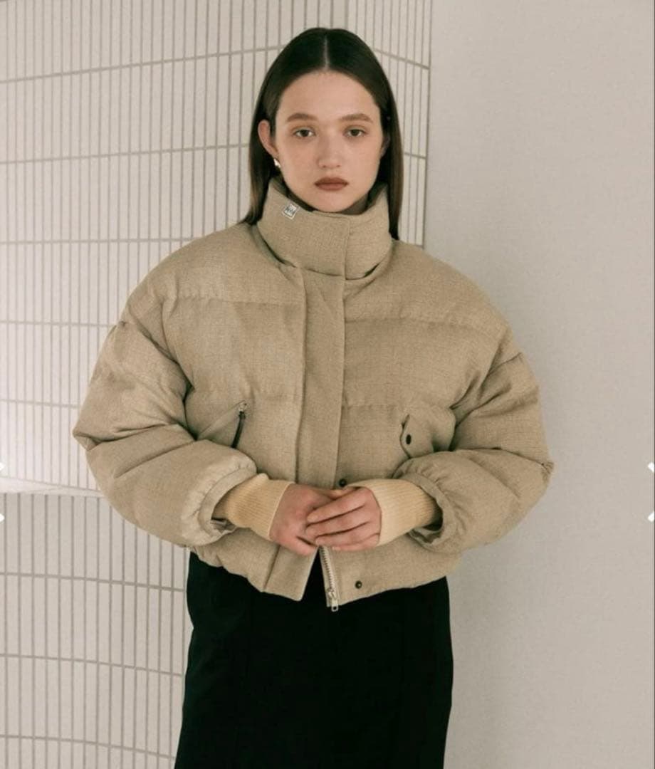 eaphi　CHECK PATTERN PUFFER JACKET TUPS-WO8_V1.jpg