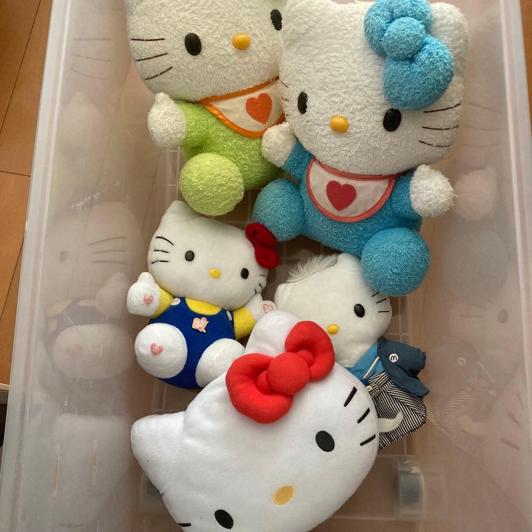 【バラ売り不可】 サンリオ レトロ キティ ぬいぐるみ まとめ売り ジャンク サンリオ ハローキティ ぬいぐるみ ふわくた クラシック インテリア