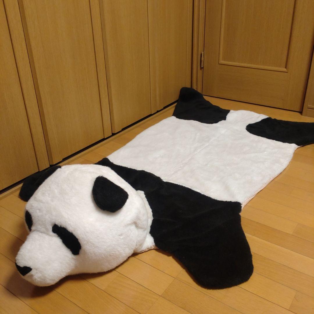 パンダぬいぐるみ　特大ラグ