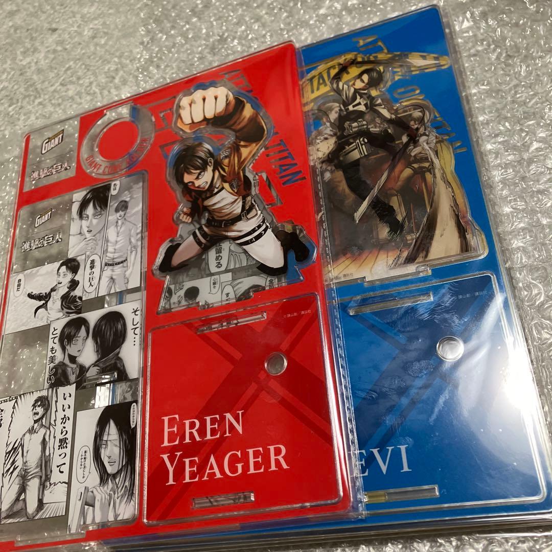 グリコ　進撃の巨人 オリジナルアクリルスタンドセット(5種1セット) 当選品 漫画『進撃の巨人』オリジナルグッズが再販決定！ | Anique株式会社の