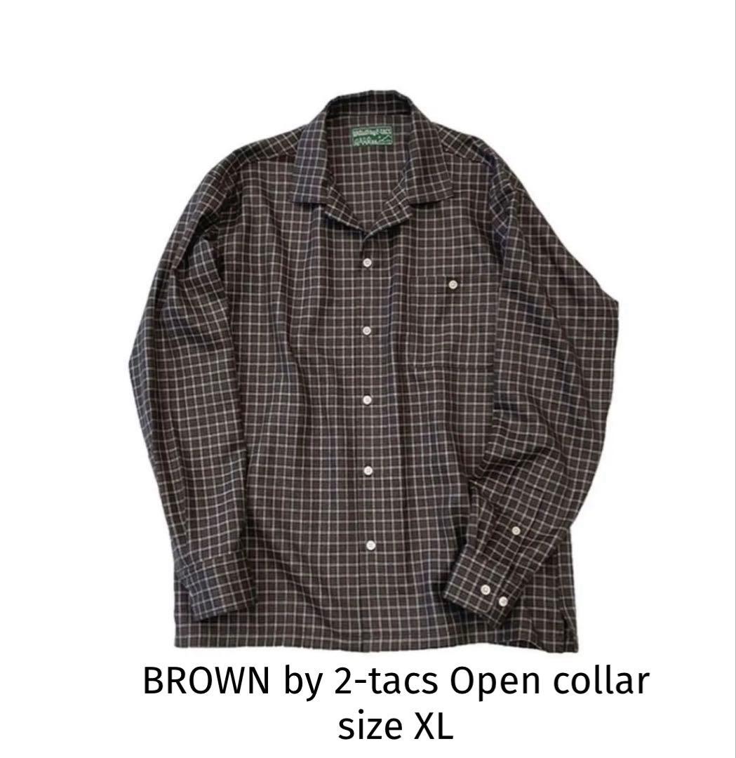 E*.様 BROWN by 2-tacs Open collar