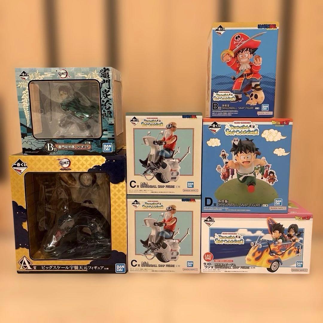 一番くじフィギュアまとめ売り　ドラゴンボール　鬼滅の刃
