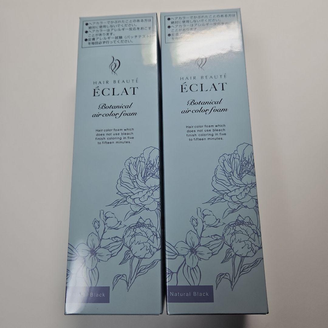 泡　白髪染め ボタニカルエアカラーフォームEX150g　ナチュラルブラック ２個