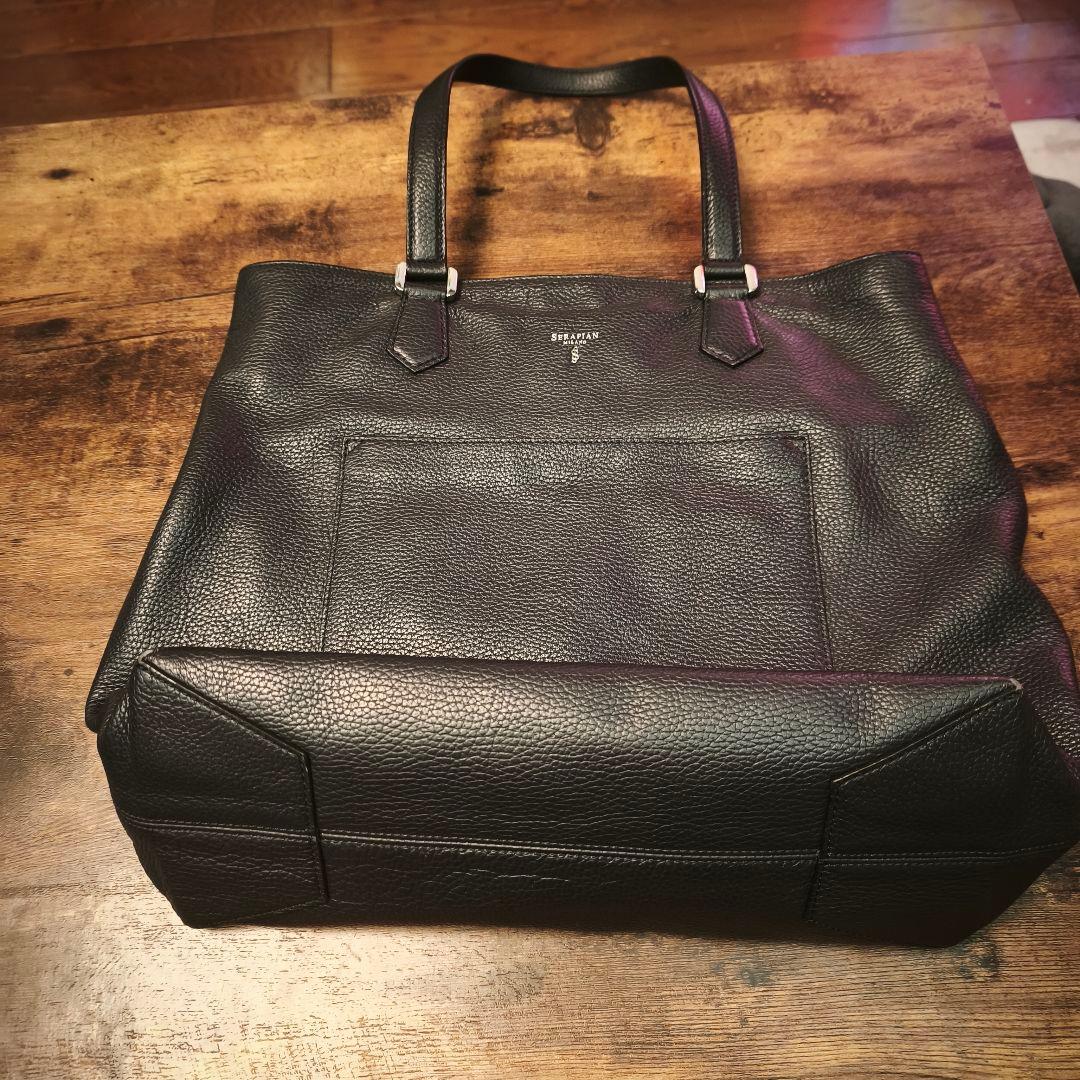 K*K様 セラピアン　ミラノ　ネイビートートバック(ポーチ付)