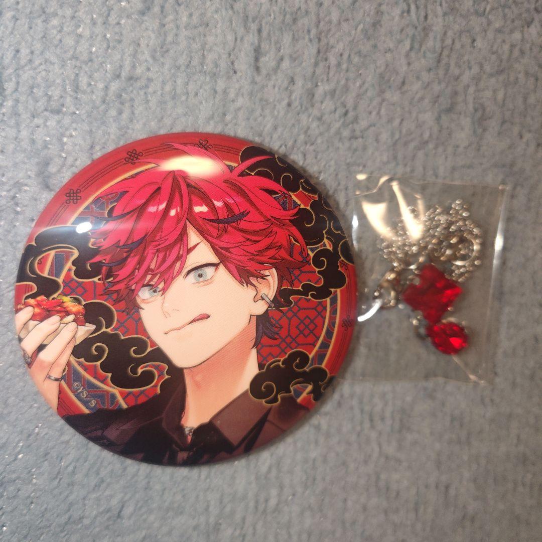 極楽街 トレーディングチェーン付き缶バッジ 近すぎて美しい極近店 ver