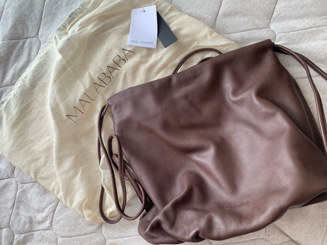 【未使用】MALABABA ブラウンレザーバッグ
