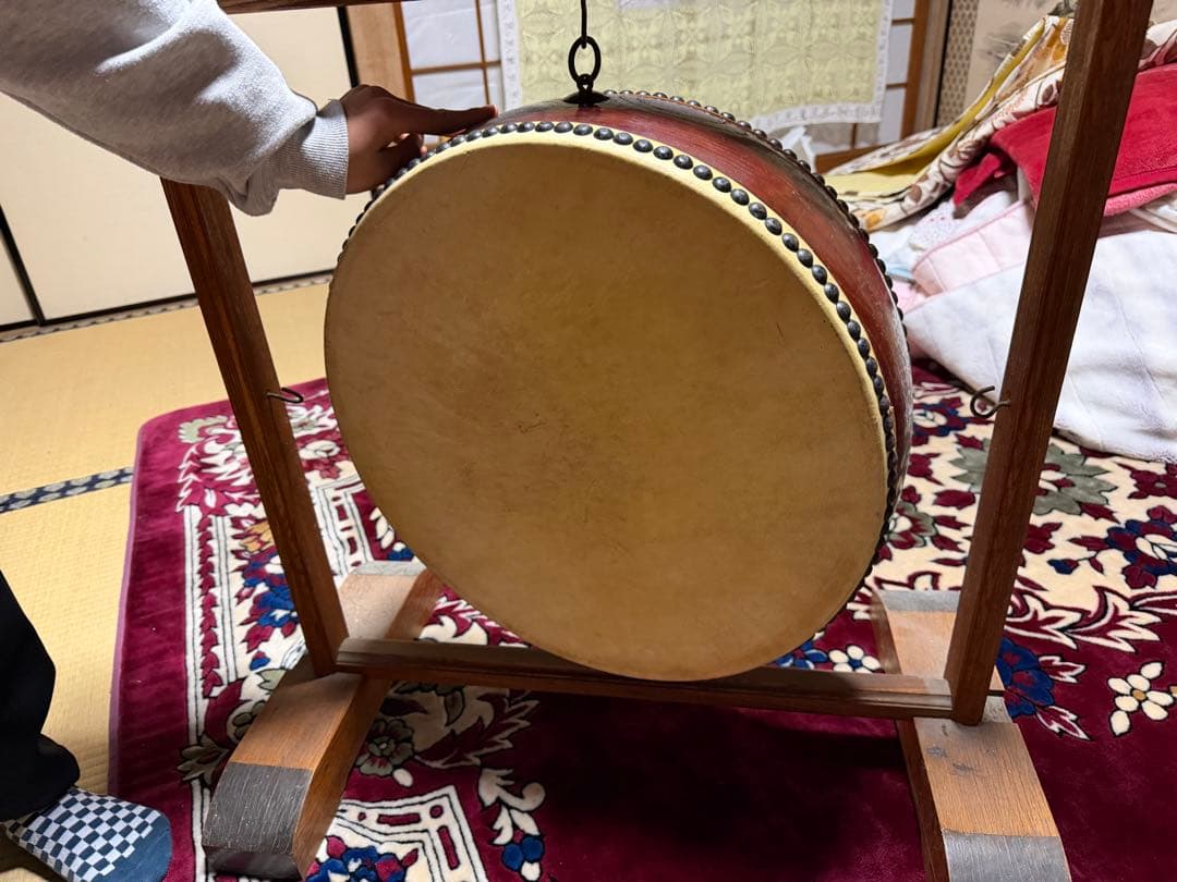 和太鼓 直径約40cm 打棒付き