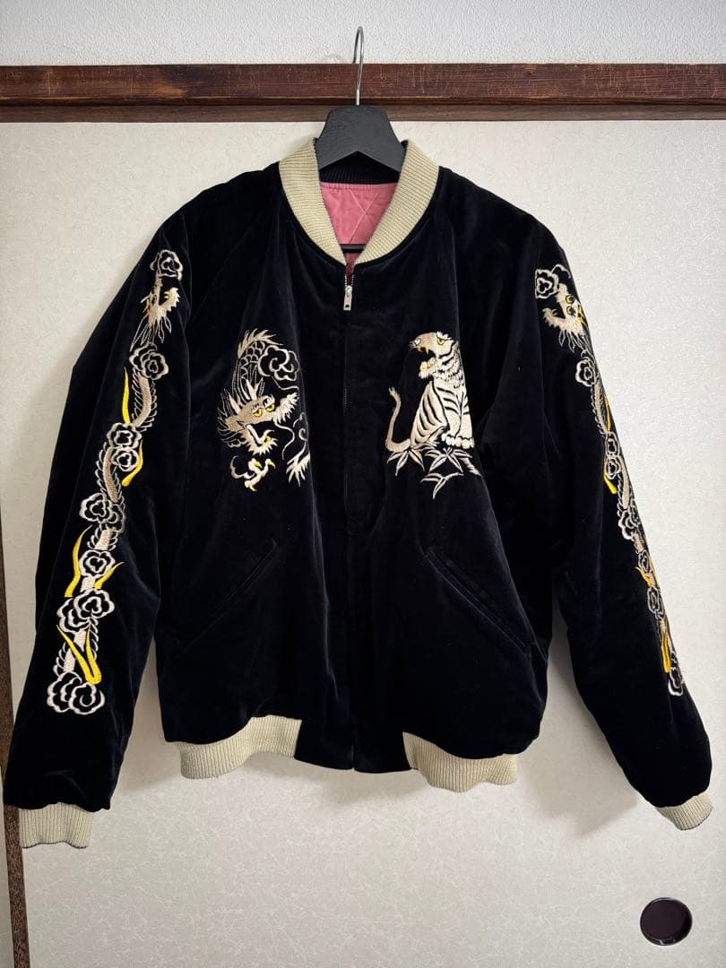 テーラー東洋スカジャンWHITETIGER×LANDSCAPE Lサイズ