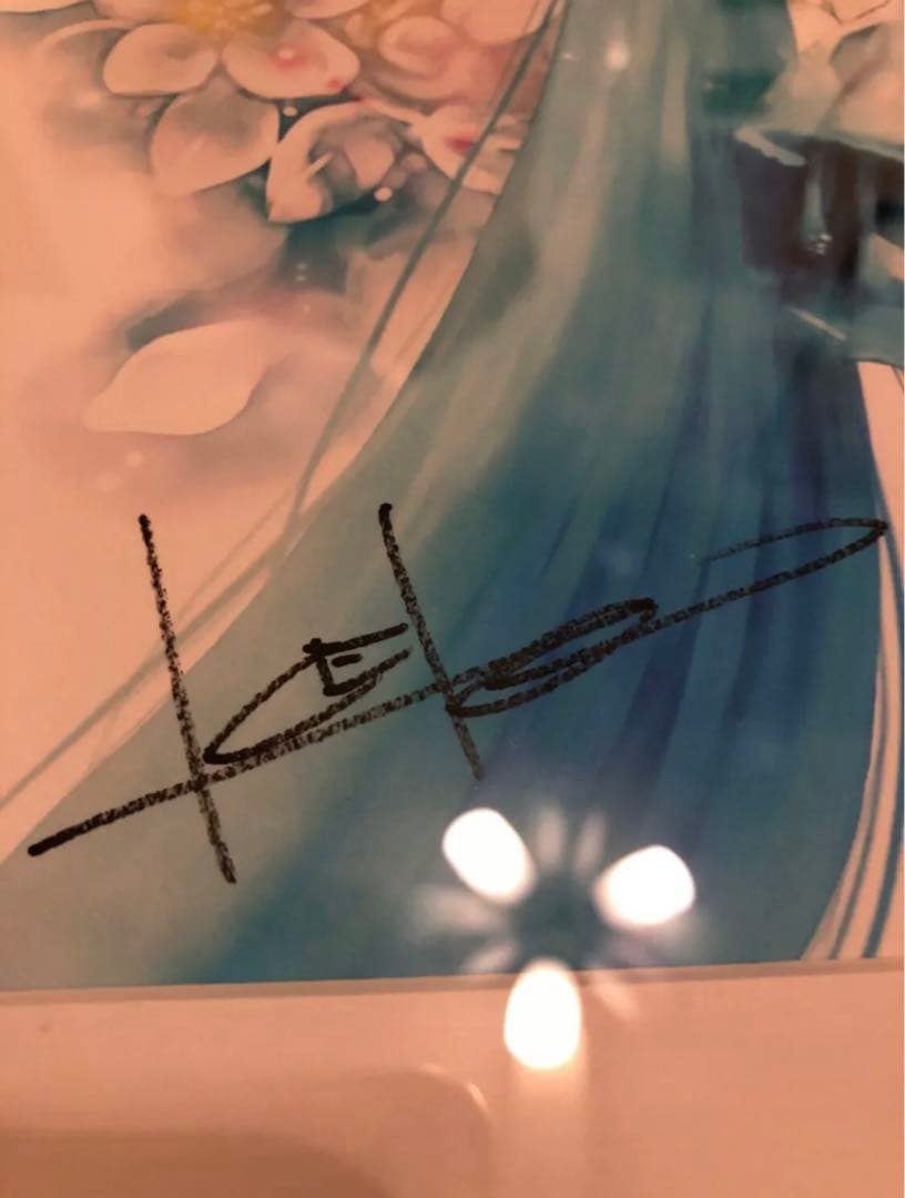 初音ミク KEIサイン入りオリジナル複製原画 - メルカリ