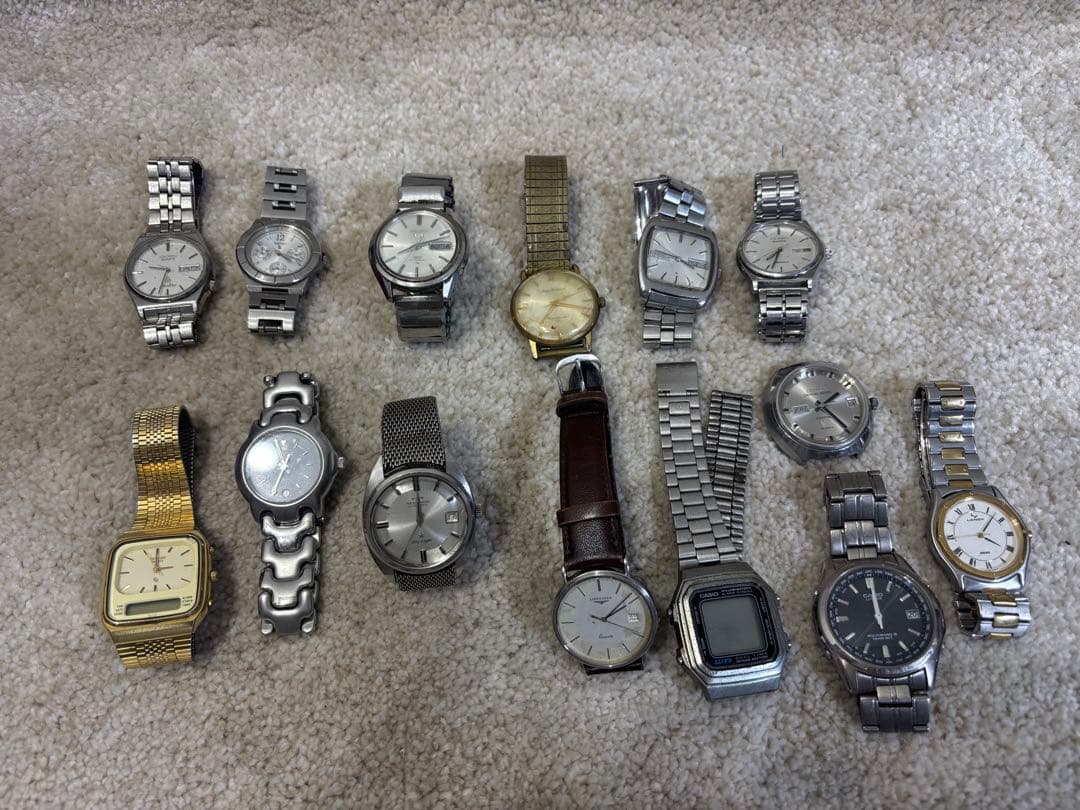 【ジャンク】腕時計14点　まとめ売り　SEIKO シチズン　ロンジン