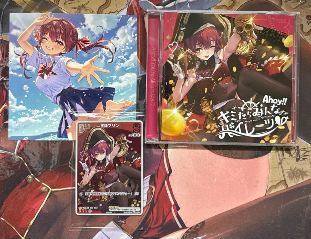 宝鐘マリン キミたちみんなパイレーツ ホロカ プロモ 宝鐘マリン 1stアルバム『Ahoy!! キミたちみんなパイレーツ♡』通常盤