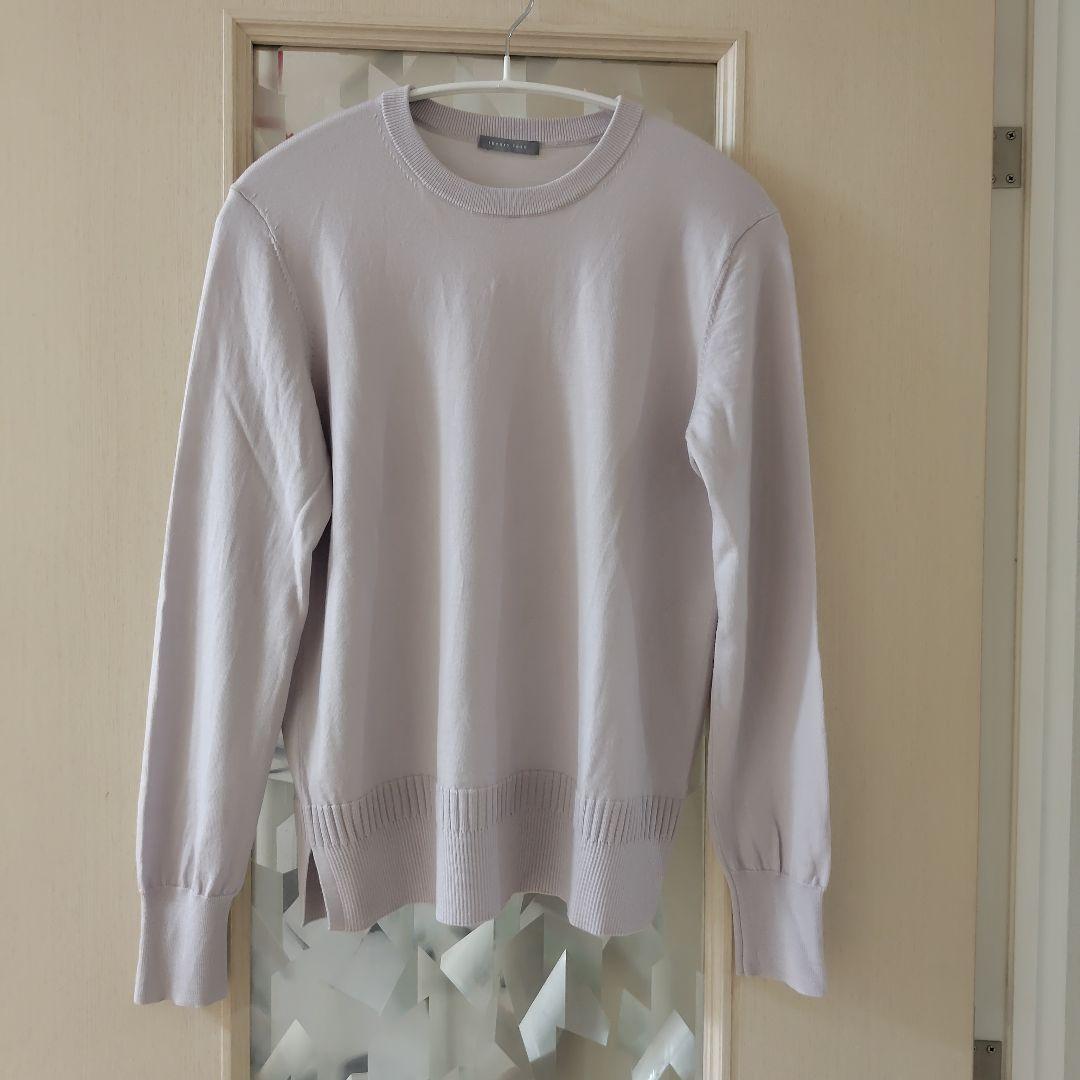 theory luxe フロストグレー 長袖セーター