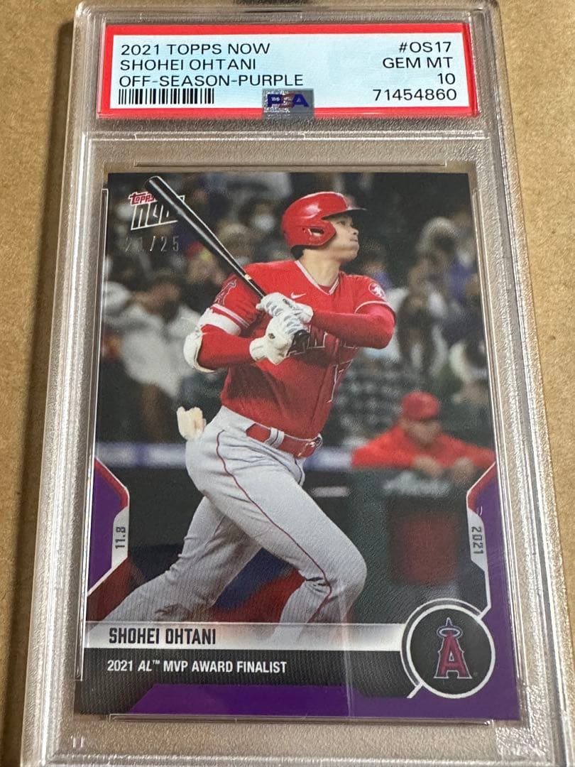 2021 topps now 大谷翔平　/25 PSA10 PSA10 topps now 大谷翔平 エンゼルス MVP - メルカリ