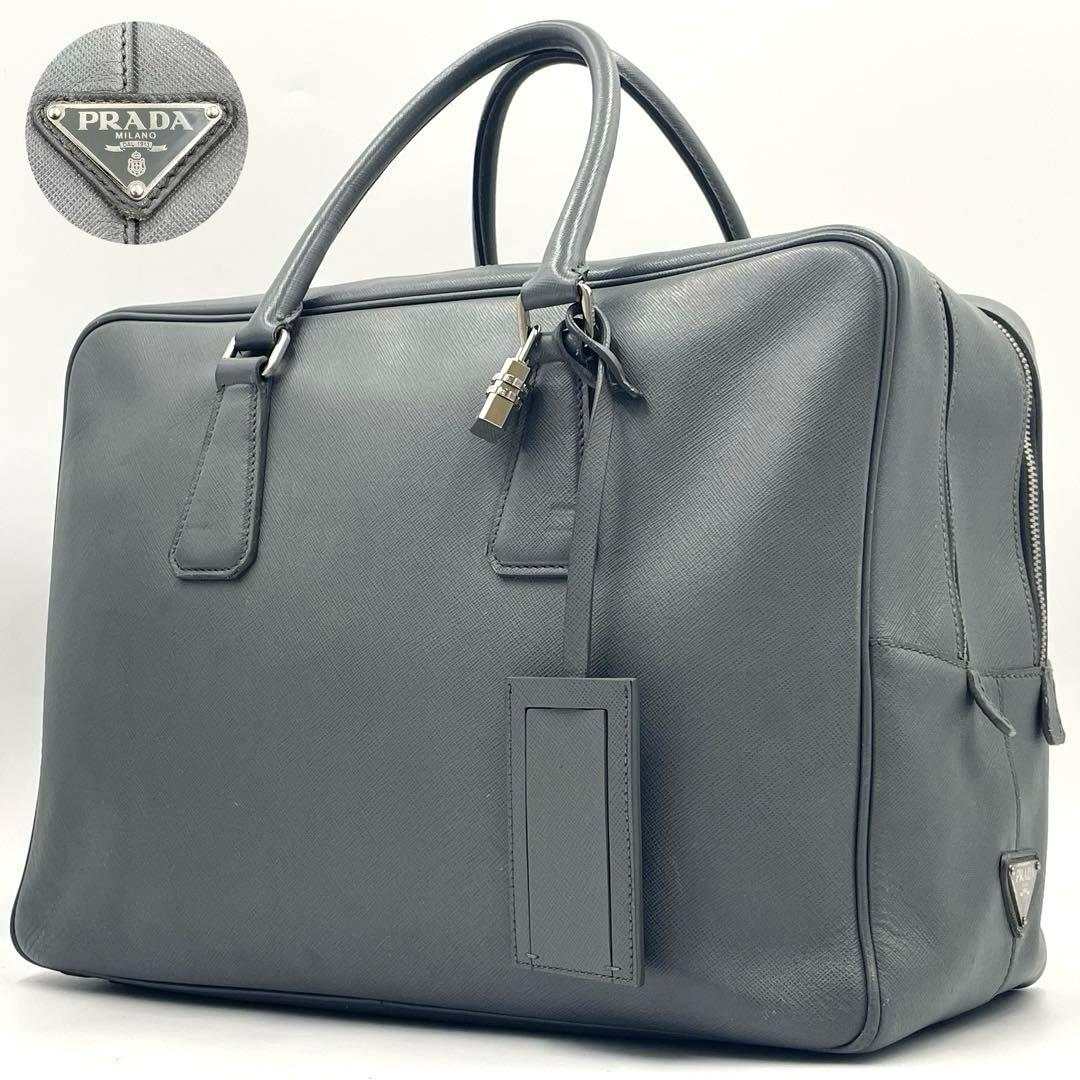 プラダ サフィアーノレザー 大容量 ビジネスバッグ ボストン 2室 三角ロゴ 楽天市場】【超美品】 プラダ ボストンバッグ リナイロン サフィアーノ