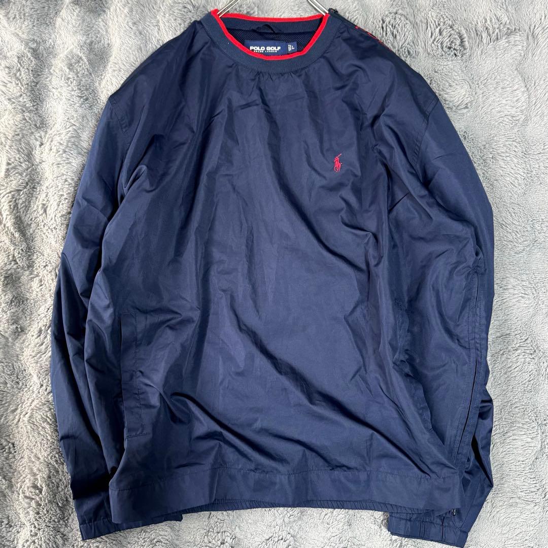Polo Golf ネイビー L ナイロンプルオーバー ラルフローレン メンズ