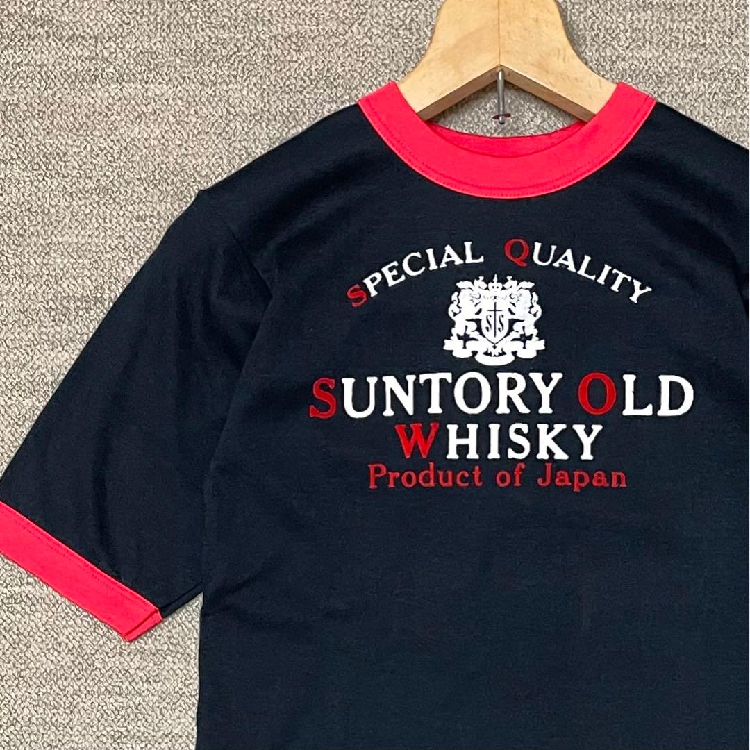 新品 80's 当時物 SUNTORY OLD WHISKY Tシャツ 9号 サントリーウイスキー オールド サントリー ウイスキー オールド〈巳歳