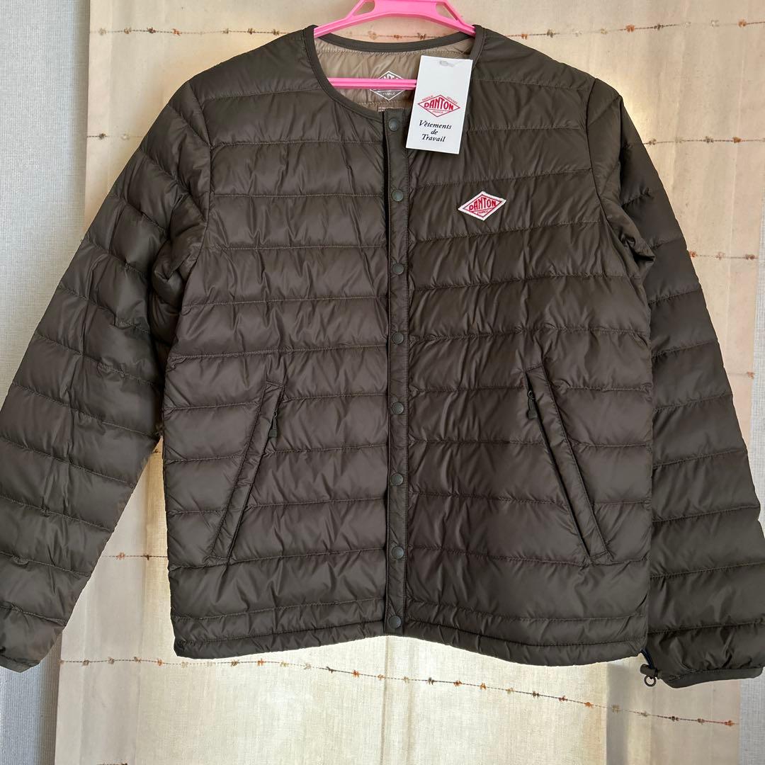 DANTON ダウンジャケット サイズ36 オリーブグリーン 中古・古着通販】DANTON (ダントン) ダウンジャケット オリーブ サイズ