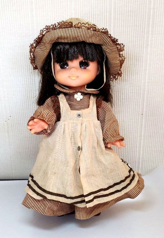 昭和レトロ アンティークドール 22cm ケース入り ビンテージ人形