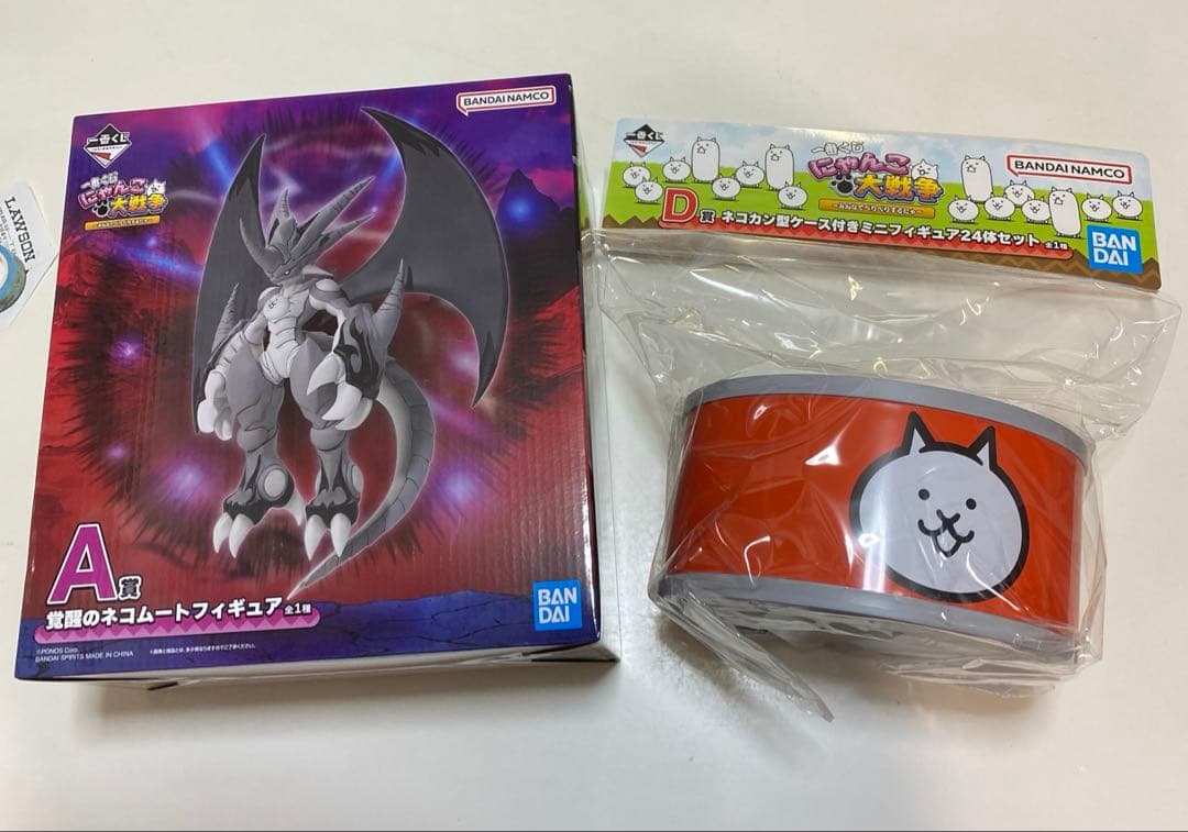 一番くじ にゃんこ大戦争 A賞 D賞 フィギュア セット 一番くじ にゃんこ大戦争 D賞 ネコカン型ケース付きミニフィギュア24体