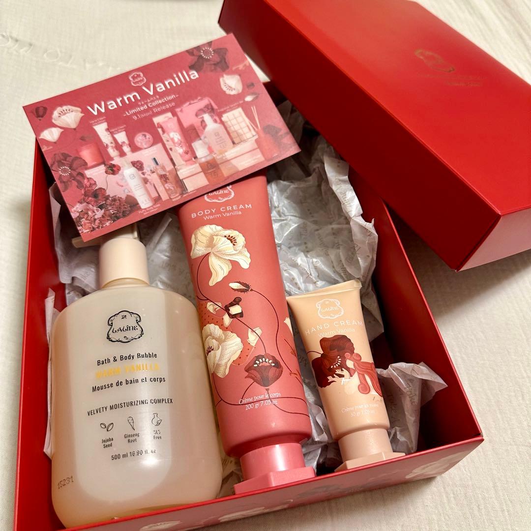 Laline ラリン ウォームバニラ セット( BOX付き) NEW限定フレグランス「 Warm Vanilla〈ウォームバニラ〉」予約限定