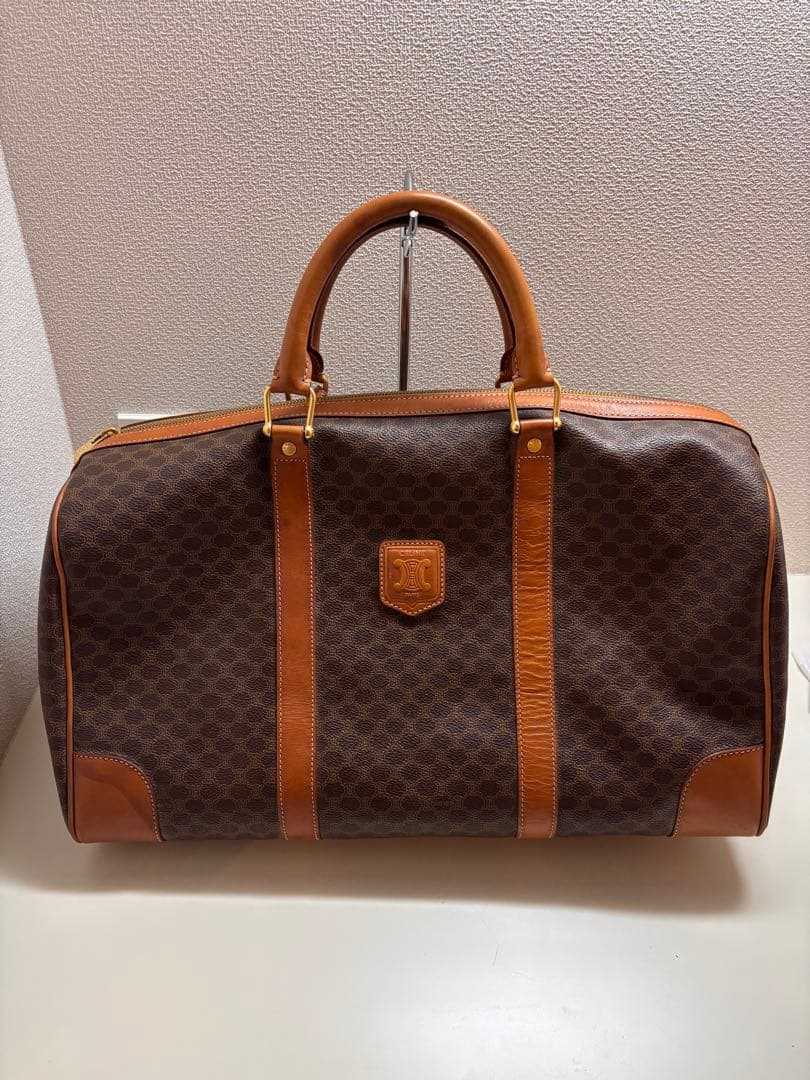 CELINE セリーヌ　ボストンバッグ　トリオンフ　マカダム柄