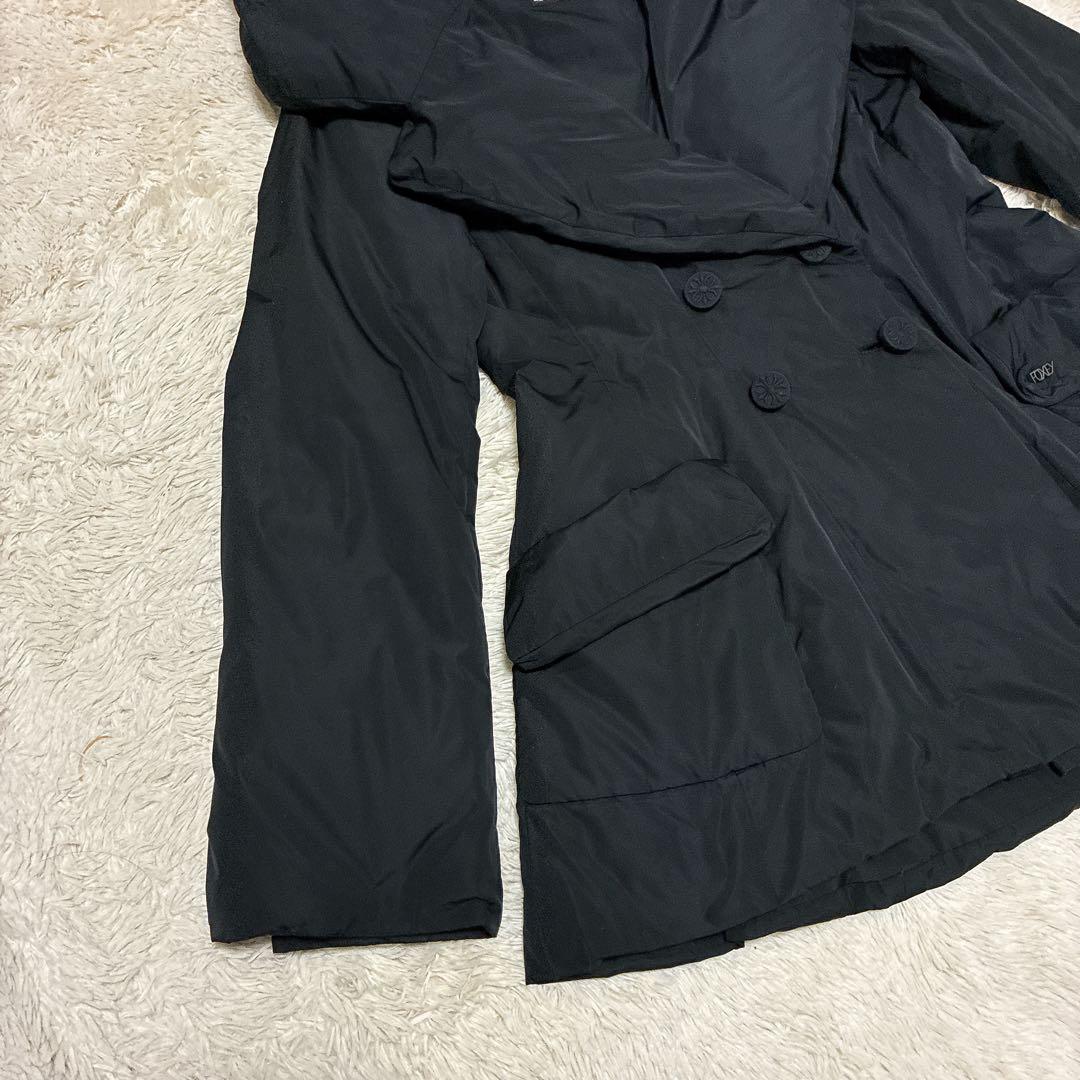 近年モデル】フォクシー ダウンジャケット ダブル くるみボタン 女優襟