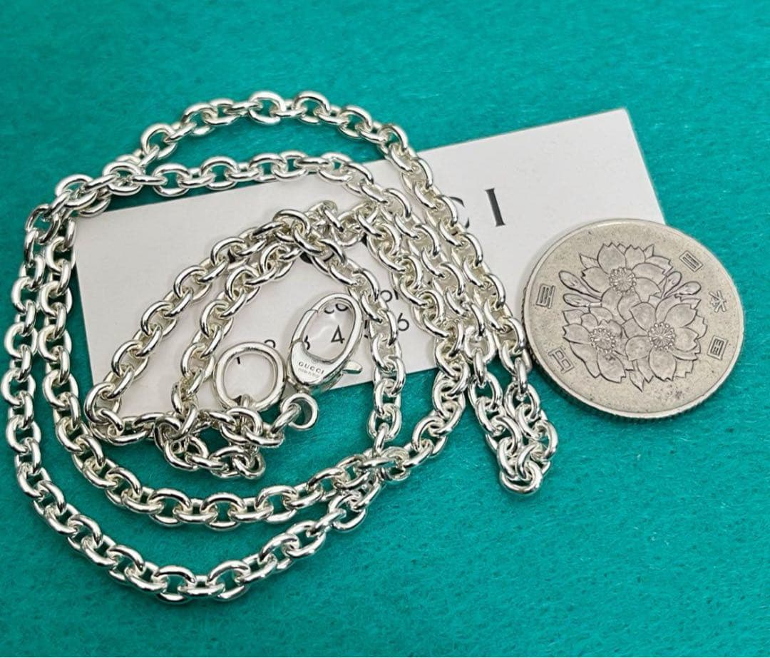 極美品‼️GUCCI 3.8ミリ シルバー925 チェーンネックレス