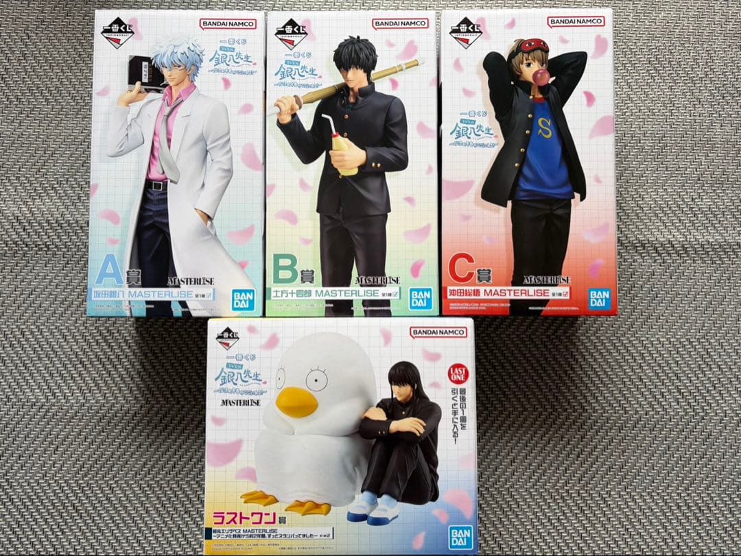 銀八先生 MASTERLISE フィギュア 4体セット 4体セット』銀魂 3年Z組銀八先生 デスクフィギュア コンプリート