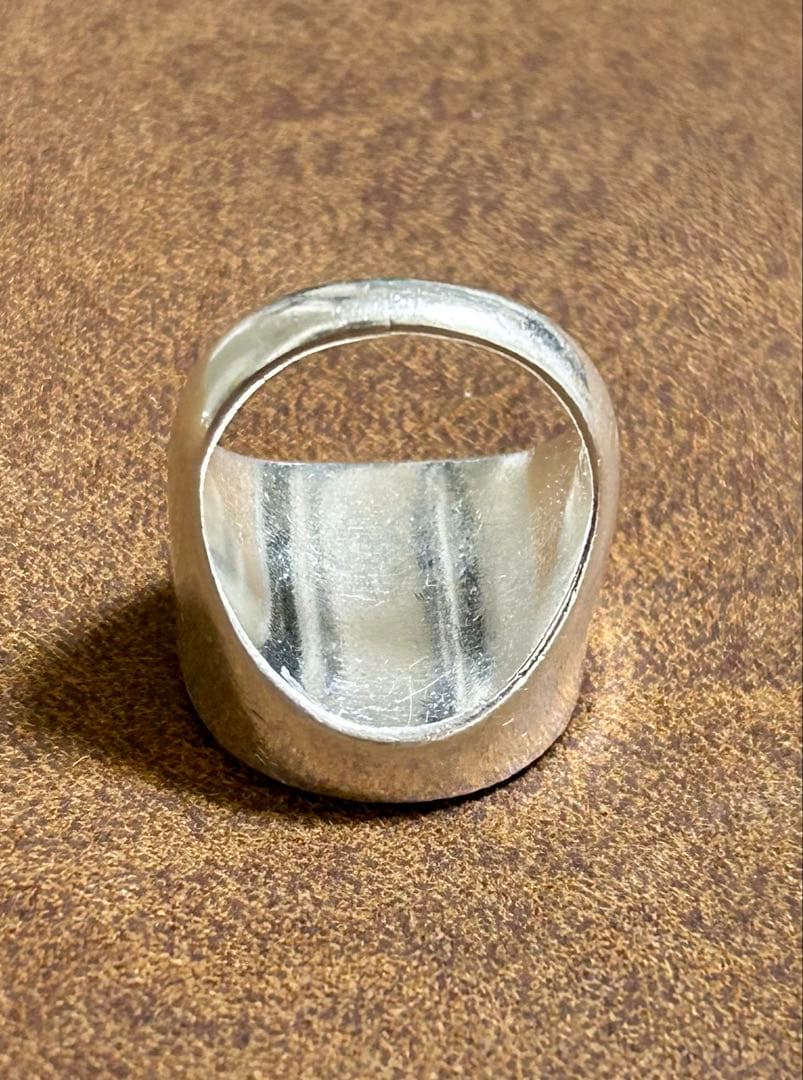 Maison Margiela】ロゴスタンプ エングレイブドシグネットリング