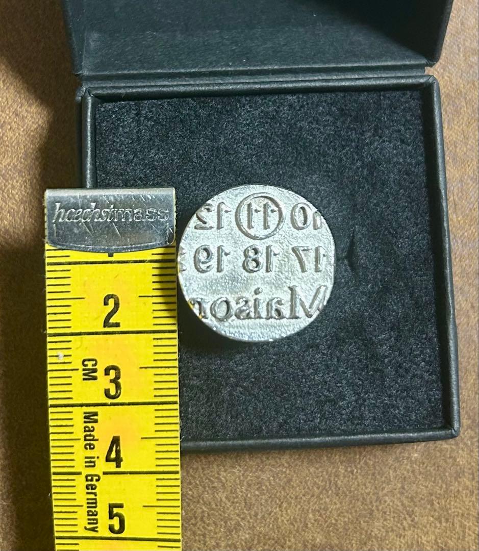 Maison Margiela】ロゴスタンプ エングレイブドシグネットリング