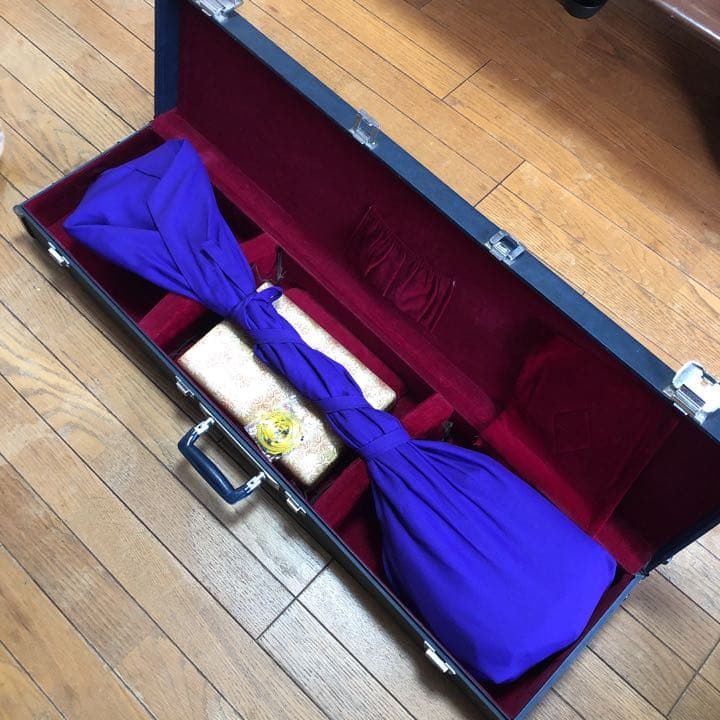 中棹三味線本体　専用ケース、撥3本セット