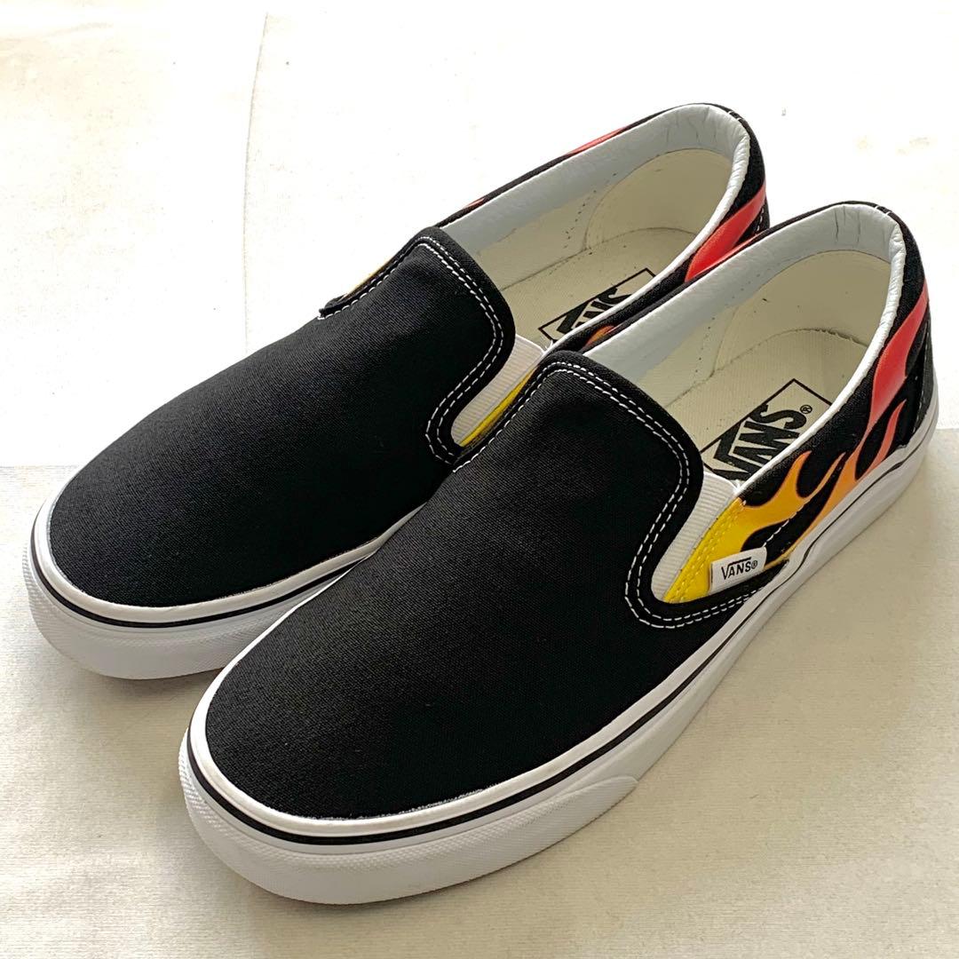 VANS スリッポン ファイヤーパターン フレイム 26.5cm - メルカリ
