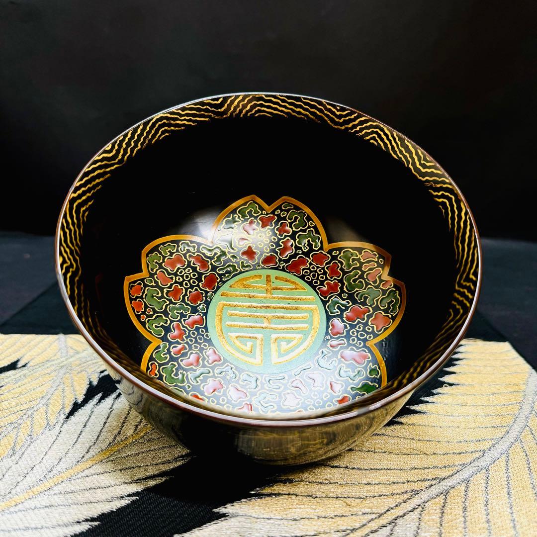 漆器 輪島塗 沈金 金蒔絵 木製 盃洗 鉢 大椀 1客 骨董品 - メルカリ