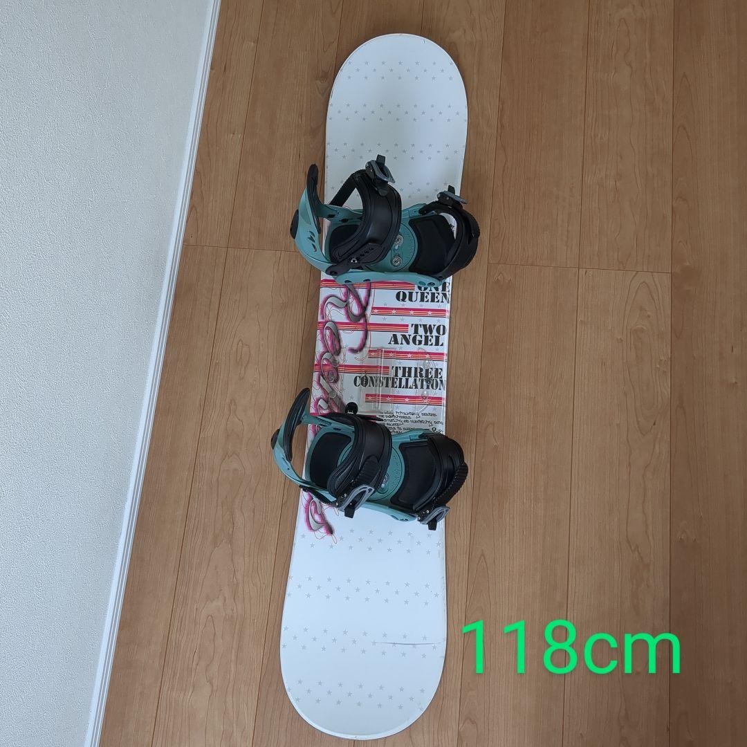 DIVISION ジュニアスノーボード板 ビンディング付き　118cm