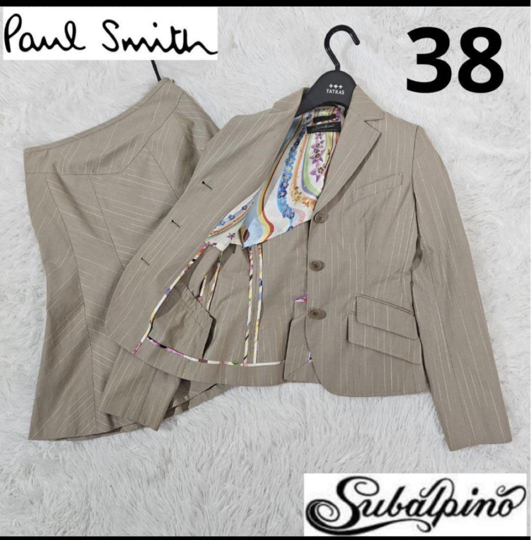 ポールスミス×スバルピーノ スカートスーツ 花柄 ストライプ 38 - メルカリ