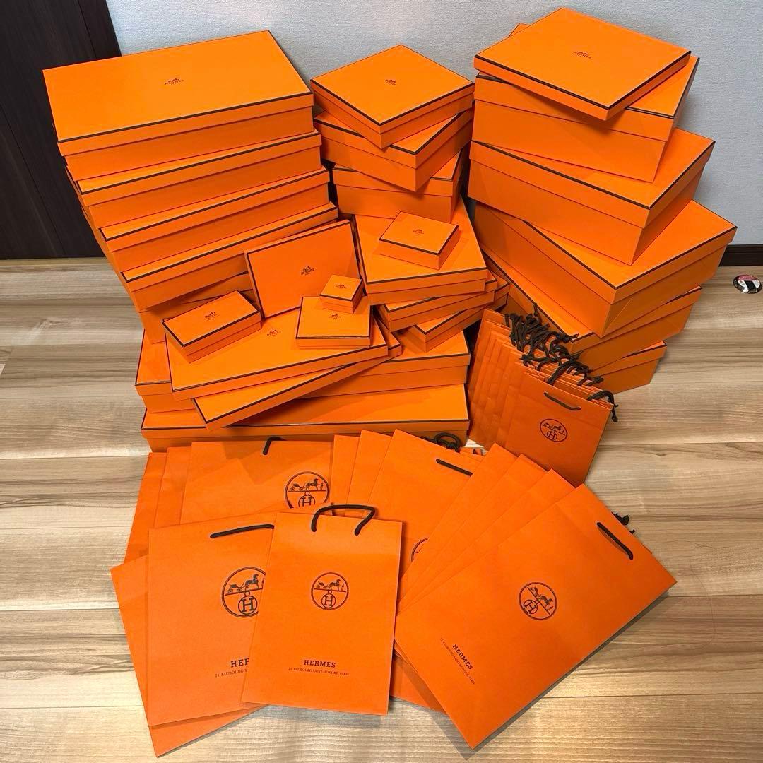 HERMES エルメス 空箱 ショッパー まとめ売り 48点 美品のエルメスの空箱ショッパーおまとめをお買取りしました！