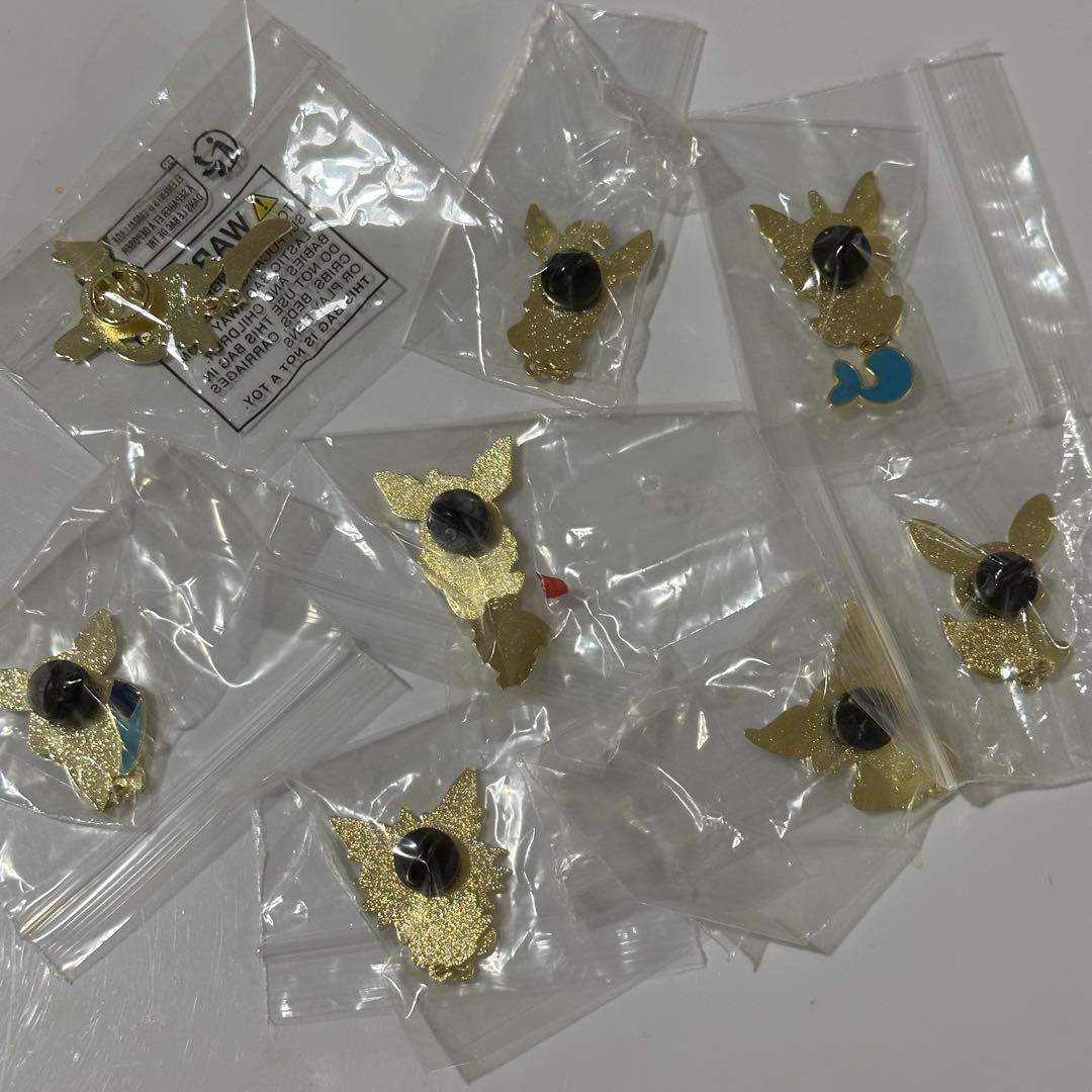 イーブイ進化系ピンズ8個セットポケモンピンバッジイーブイ進化系