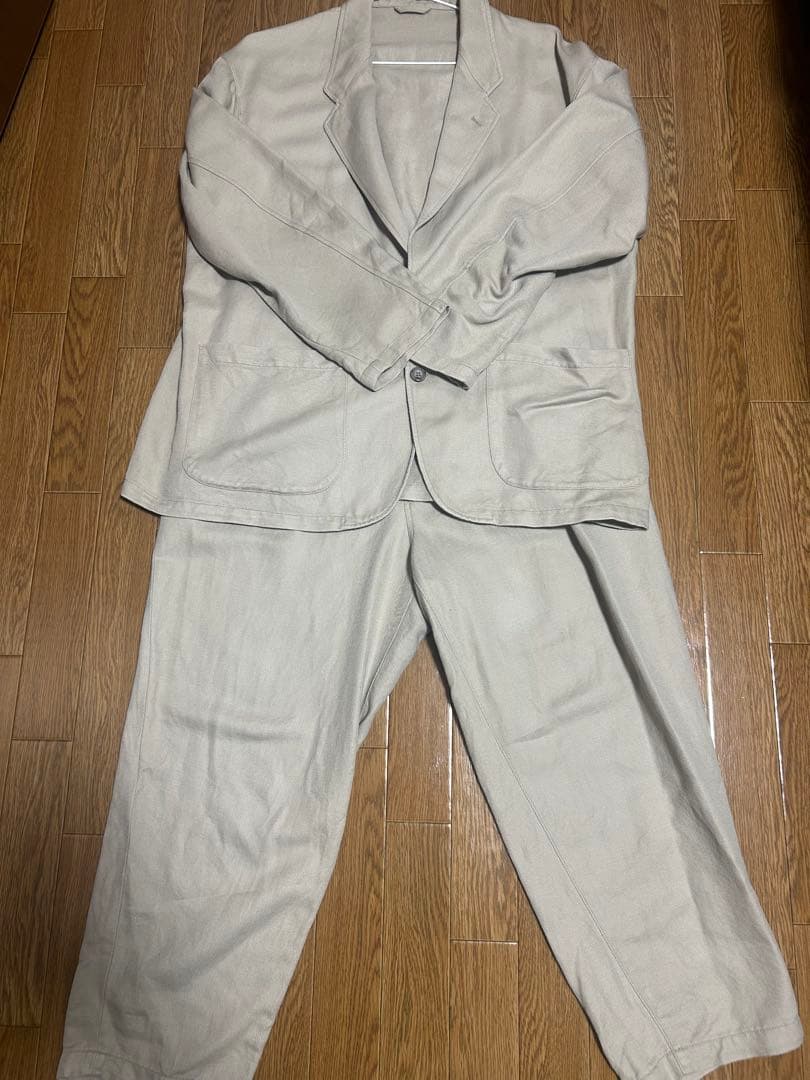 BEAMSジャケット　ベージュセットアップ　セット売り