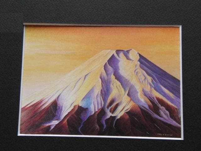 日吉弘志、【夜明け】、希少な大判額装用画集より、美品、日本人画家